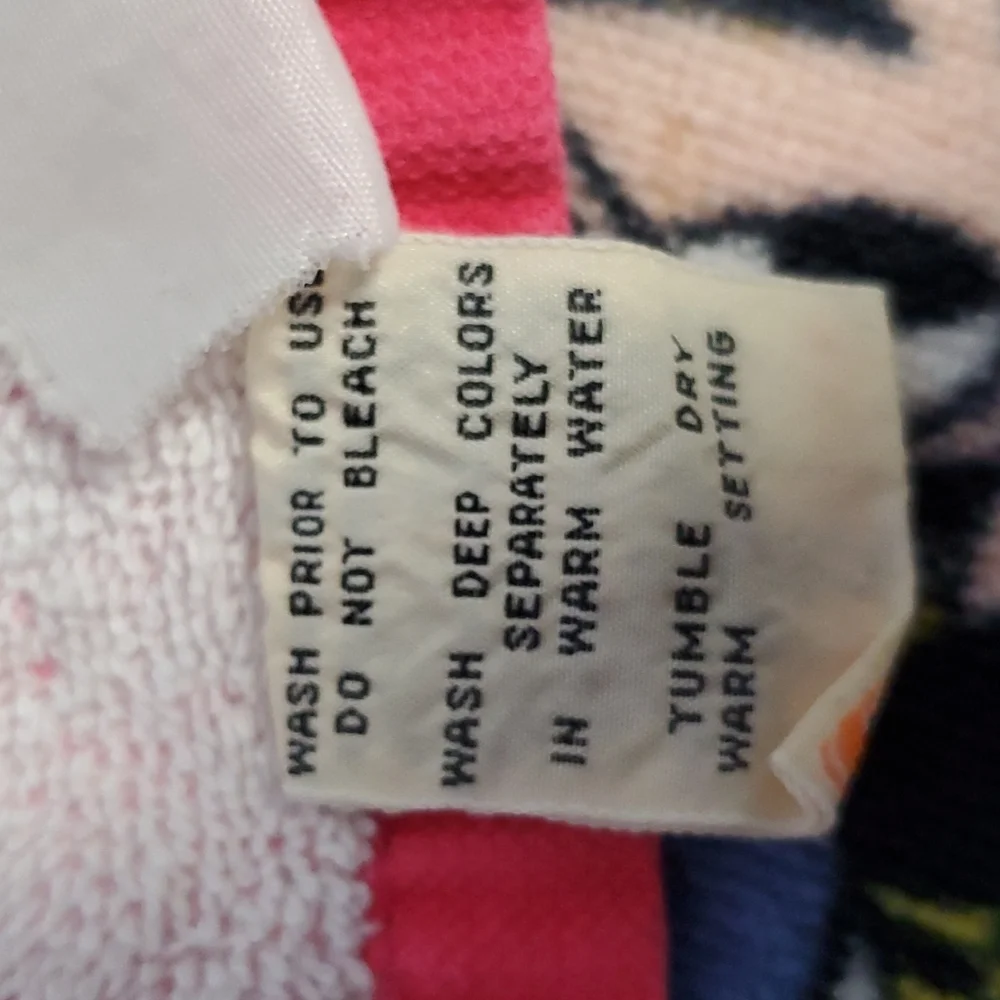 Vintage Jo Franco Walt Disney Minnie Mouse Pink hand towel double sided